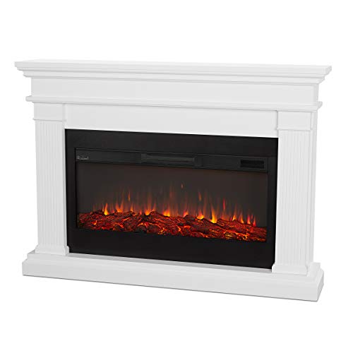 Real Flame 59" Electric Fireplace with Mantel