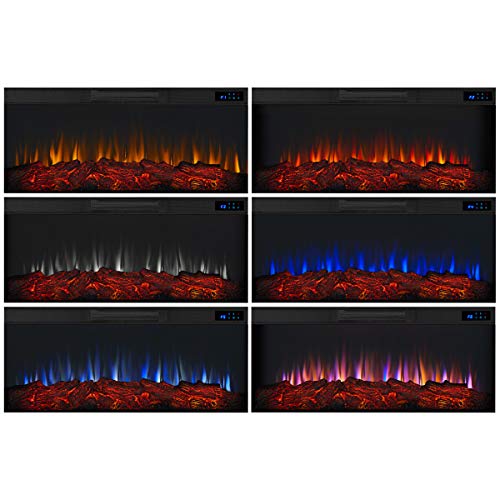 Real Flame 59" Electric Fireplace with Mantel