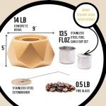 9" Gold Tabletop Fire Pit for Indoor Use