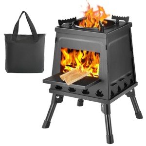Portable Cast Iron Wood Burning Camping Stove