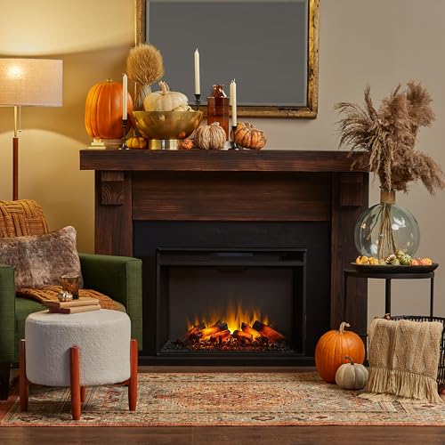 Real Flame Gunnison 64" Electric Fireplace Mantel