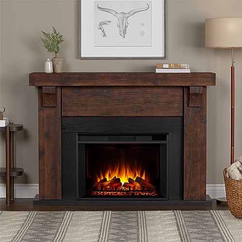 Real Flame Gunnison 64" Electric Fireplace Mantel