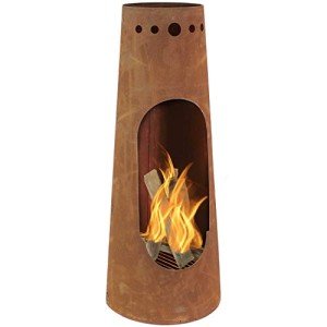 Sunnydaze Sante Fe 50-Inch Rustic Steel Chiminea