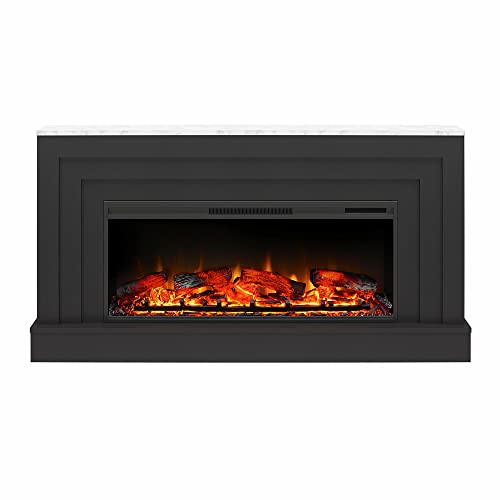 Ameriwood Lynnhaven 61" Electric Fireplace with Mantel