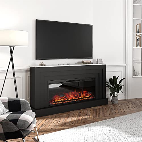 Ameriwood Lynnhaven 61" Electric Fireplace with Mantel