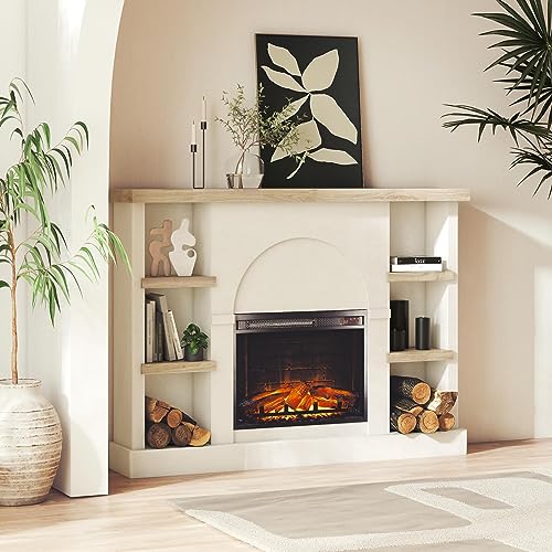 Mr. Kate Winston 56" Electric Fireplace with Mantel