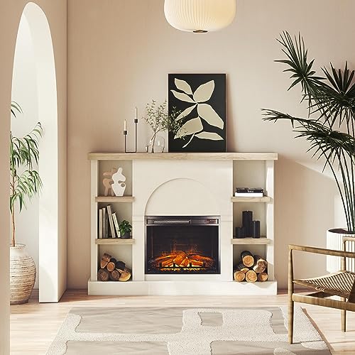 Mr. Kate Winston 56" Electric Fireplace with Mantel