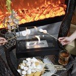 Ethanol Tabletop Fireplace with Extinguisher - Black