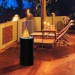 Large Ventless Bio Ethanol Fireplace with Stones