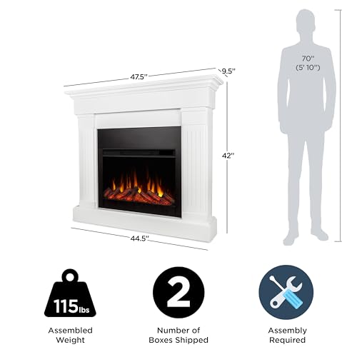 Real Flame Crawford 48" Electric Fireplace with Mantel