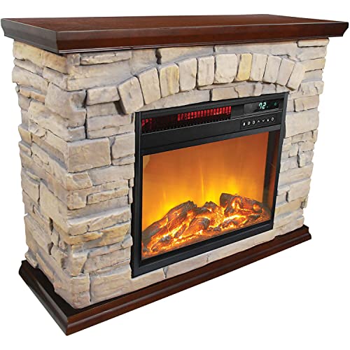 LifeSmart Large Square Faux Stone Infrared Heater