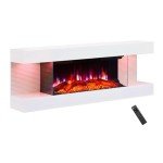 PuraFlame Alsa 44" Wall-Mounted Electric Fireplace