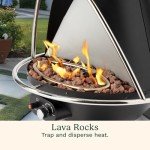 Cuisinart Propane Fire Pit Chimenea with Safety Switch
