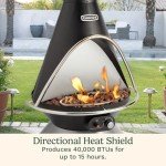Cuisinart Propane Fire Pit Chimenea with Safety Switch