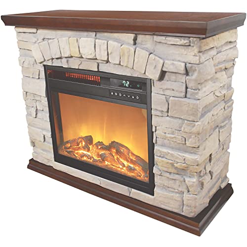 LifeSmart Large Square Faux Stone Infrared Heater