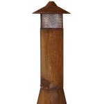 70-Inch Rustic Steel Chiminea with Rain Cap
