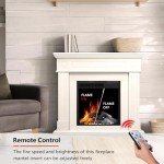 R.W.FLAME 43" Electric Fireplace Mantel TV Stand