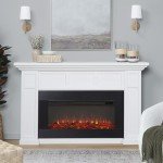 Real Flame Alcott 75” Electric Fireplace with Mantel