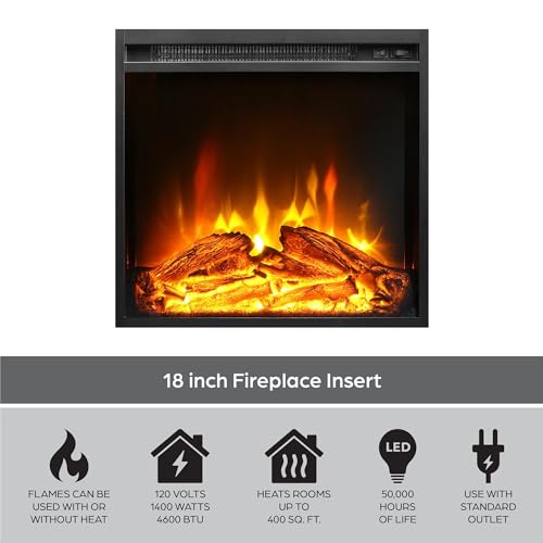 Ameriwood Clermont 22" Electric Fireplace with Mantel