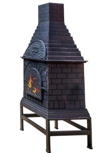 Blue Rooster Casita Grill Chiminea Outdoor Firepit