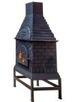 Blue Rooster Casita Grill Chiminea Outdoor Firepit