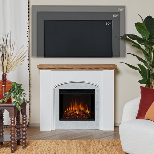 Real Flame Anika 49" Electric Fireplace with Mantel