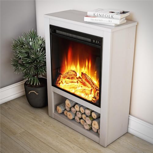 Ameriwood Clermont 22" Electric Fireplace with Mantel
