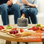 Roundfire Ethanol Tabletop Fire Pit & Smores Kit