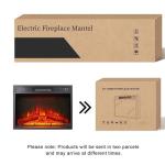 72" Electric Fireplace TV Stand with LED Lights