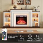 72-Inch LED Electric Fireplace with TV Stand