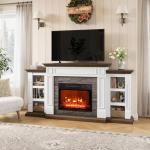70" Electric Fireplace TV Stand with Storage