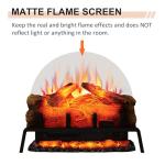 PuraFlame 24" Electric Fireplace Log Insert with Remote