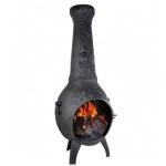 Blue Rooster Charcoal Dragonfly Aluminum Chiminea