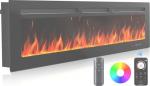 Silonn 60" Electric Fireplace with Remote & App