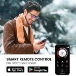 Silonn 60" Electric Fireplace with Remote & App