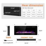 Antarctic Star 36-Inch Electric Wall Fireplace