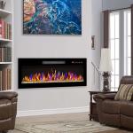 36 Inch Electric Fireplace with Multi-Color Flames