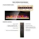 36 Inch Electric Fireplace with Multi-Color Flames