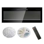 36 Inch Electric Fireplace with Multi-Color Flames