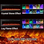 LuyFuitre 50" Wall Mounted Electric Fireplace