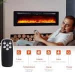 LuyFuitre 50" Wall Mounted Electric Fireplace