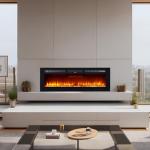 LuyFuitre 50" Wall Mounted Electric Fireplace