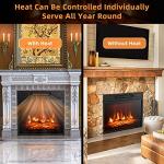 ARLIME 18” Electric Fireplace Insert with Remote