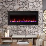 Panana 50-Inch Wall-Mounted Electric Fireplace Heater