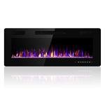 36-Inch Wall-Mounted Electric Fireplace with Remote