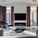 36-Inch Wall-Mounted Electric Fireplace with Remote