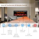 WiFi Electric Fireplace Insert with Remote Control