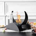 JHY DESIGN Square Outdoor Bioethanol Table Fireplace