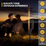 Rayzi 58 Inch Smokeless Pellet Stove Fire Pit