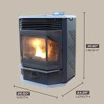 Canyon Lodge Bayfront Pellet Stove for 2500 sq ft